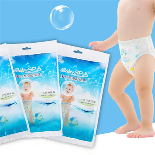 Hot Sale Good Individually packaged baby disposable swim trunks baby waterproof diapers Infant swimming diapers - Цвет: L