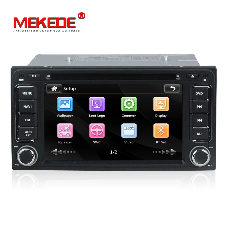 Sale 2din Car Radio DVD gps navigation Player for Toyota Hilux VIOS Camry Corolla Prado RAV4 Prado car Audio Stereo with RDS BT SWC 2