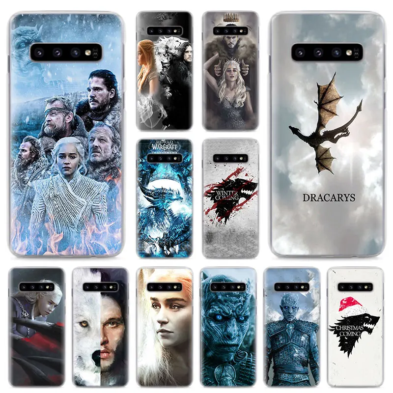 

game of throne art Phone Cases for Samsung Galaxy S8 S9 Plus S10e S6 S7 Edge M10 M20 Hard Back case cover