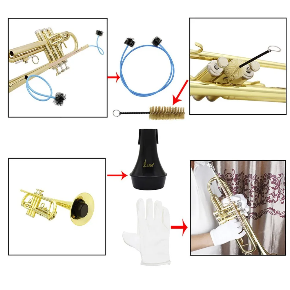 Портативный ABS труба штатив Стенд держатель кронштейн с отделяемые ножки латунь музыкальный инструмент аксессуар