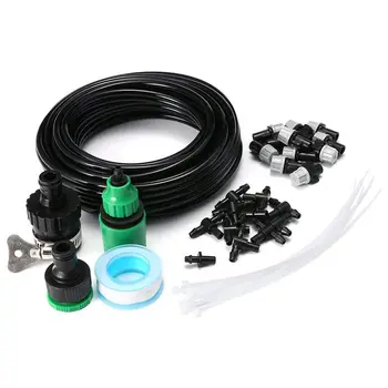 

NOCM Micro-Flow Drip Watering Irrigation Adjustable Misting Kits System Self Plant Garden Hose Automatic Watering Kits(10m)