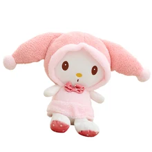 1 peça 13.8 “35 cm 2015 New Design Chapéu Rosa My Melody Coelho Bonito Bichos de pelúcia Brinquedos de Pelúcia Boneca Kid do Presente de Aniversário