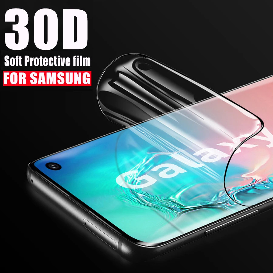 

30D Screen Protector For Samsung Galaxy S10 S9 S8 Plus S10e Note 9 8 full cover Protection For Samsung A6 A8 Plus 2018 soft Film