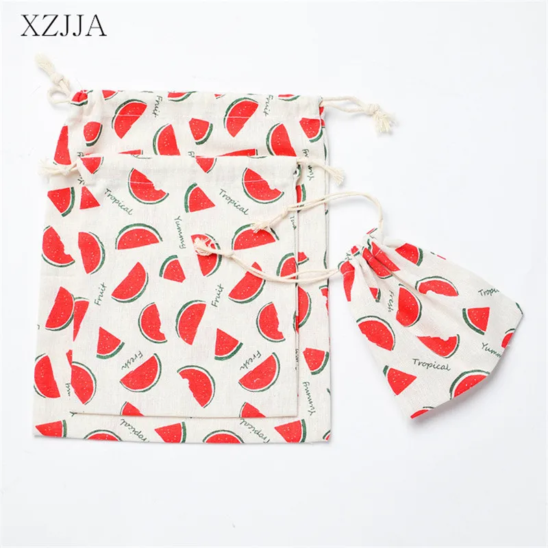 XZJJA المحمولة البطيخ حقائب للهدايا السفر الأحذية والملابس الملابس الداخلية شعاع حقيبة التخزين سفر حقيبة صغيرة برباط أشتات المنظم