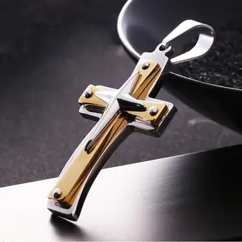 

Classic Minimalist style Jewelry Christ Jesus Cross Pendant Necklace Unisex Free Shipping