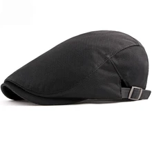 Chapéu de boina de boina de verão respirável boina de verão nova moda feminina simples duckbill boné liso motorista de malha de ivy