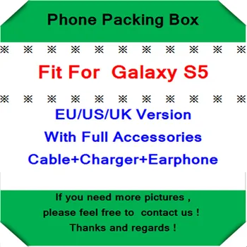

50pcs/lot High Quality US,EU,UK Version Retail Package Paper Packing Box Fit For Galaxy S5 With Full Accessories DHL free