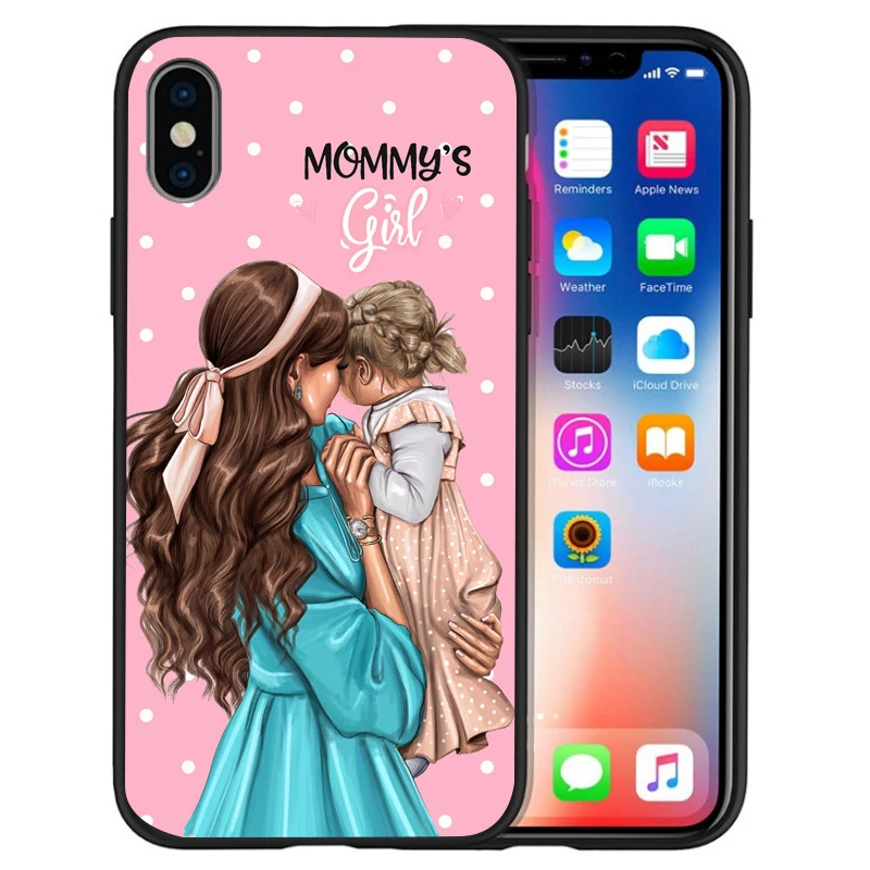 Супер I Love Mama мышь папа мама мальчик детский чехол для чехла iphone 8 7 X XS Max XR 6 7 8 плюс 5S SE мягкий чехол Etui