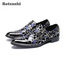 Batzuzhi Brand Men Dress Shoes Handmade Formal Leather Business Shoes Fashion Party Wedding Shoes Men Slip-on zapatos de hombre northmarch spring autumn new mens business dress shoes fashion slip on tassel leather wedding shoes men handmade work shoes