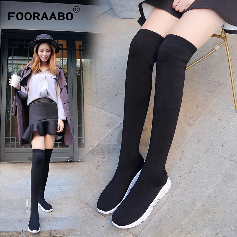 knee length sock boots