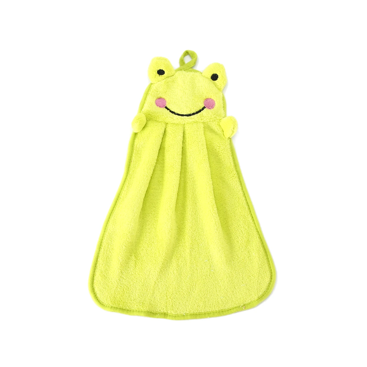 Green Frog Новейшее горячее детское мягкое полотенце для рук детское мультяшное животное подвешивающее полотенце для лица - Цвет: Green Frog