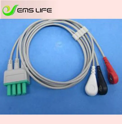 

2018 mindray holter ECG cable 3 lead snaps