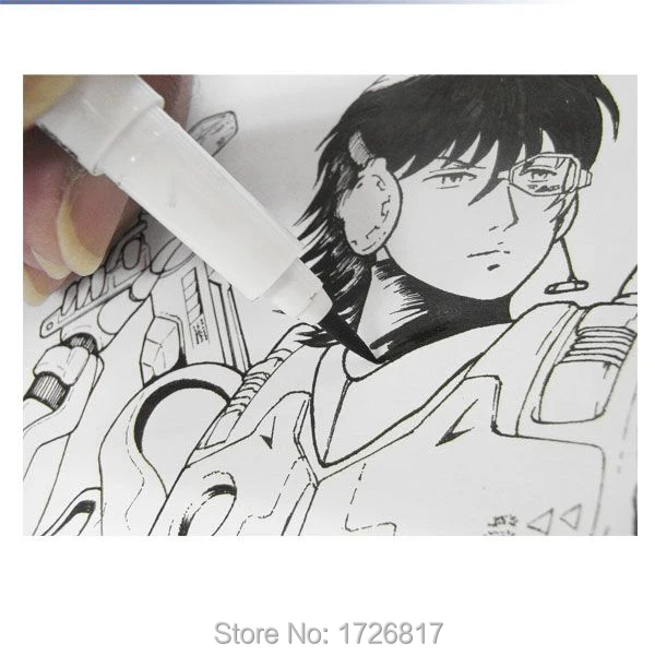 New Marvy Sketch LinerBrush 0.03mm0.05mm0.1mm0.30.50.81.0mm Water Resistant Gundam Drawing Pen DesignComic Painting Supplies (9)