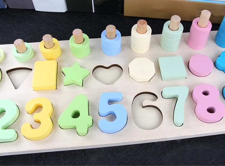 Новые Детские деревянные игрушки Монтессори, Обучающие деревянные игрушки Монтессори, материалы для обучения математике, игрушки для детей
