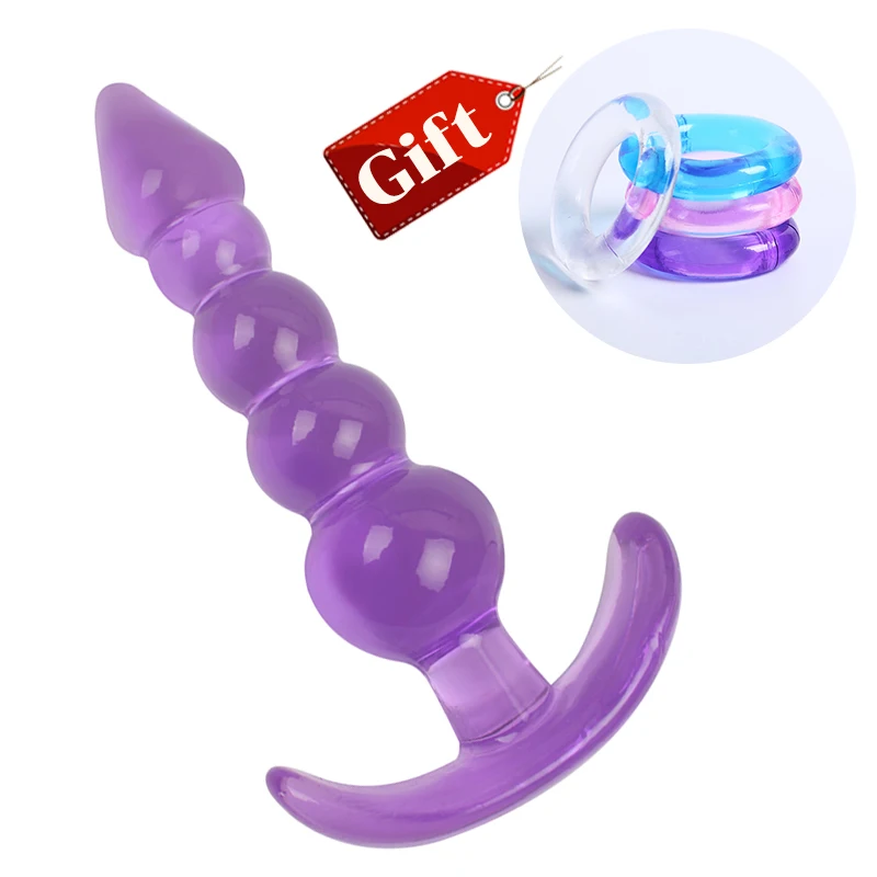 High Quality Jelly Silicone Adult Butt Plug for Beginner Erotic Toys Prostate Massager Sex Toys For Woman Men Gay BD1WGWJ06