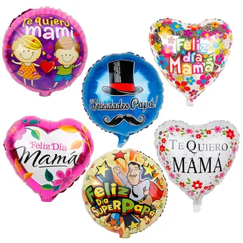 

18inch Mother Father Foil Balloons 30pcs Feliz Dia Mama Papa Helium Globos Happy Mother Father's Day Party Supples Gift Baloes