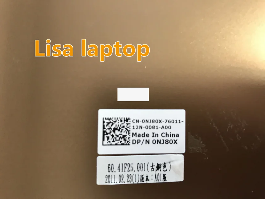 Для Dell Vostro 3550 Бронзовый ЖК-задняя крышка Крышка 094-NJ80X R26KJ 0NJ80X 0R26KJ