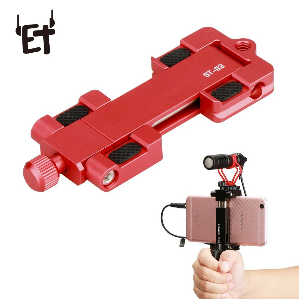 

Ulanzi Smartphone Tripod Mount Aluminum Metal Universal Tripod Ulanz Smart Mobile Phone With Hot Shoe Hand Grip Adapter Holder