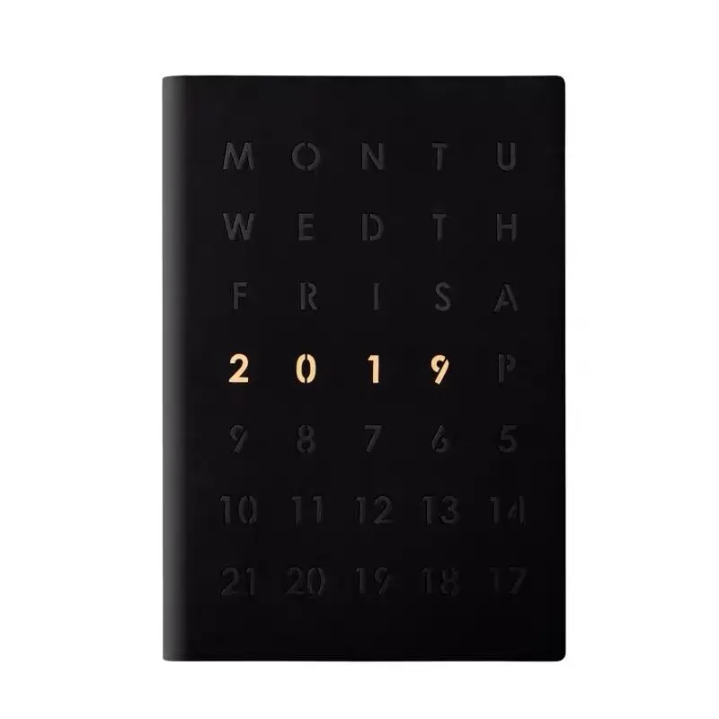 

CAGIE Vinatge Travel Journal Leather School Notebook Black Thick 256 Pages Filofax a5 Agenda Daily Planner Diary with Pen