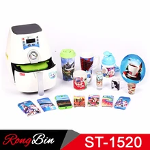 ST1520A 3D Mini Sublimation Vacuum Heat Press Machine for Phone Cases Mobile Covers Mugs Cups Plates Wineglass Plastic Bottles