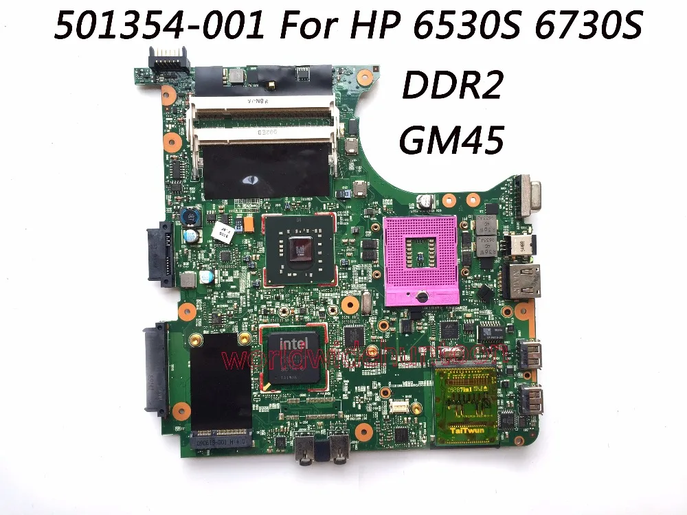 High Quality Laptop Motherboard For HP 6530S 6730S 501354-001 GM45 DDR2 100% Fully Tested | Компьютеры и офис