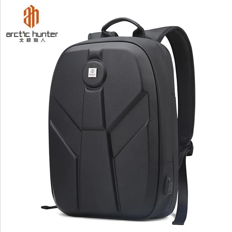 

ArcticHunter Men 15.6" Laptop Backpack Waterproof EVA Teenager Schoolbag Hard Shell Multifunction Male USB Charging Backpacks