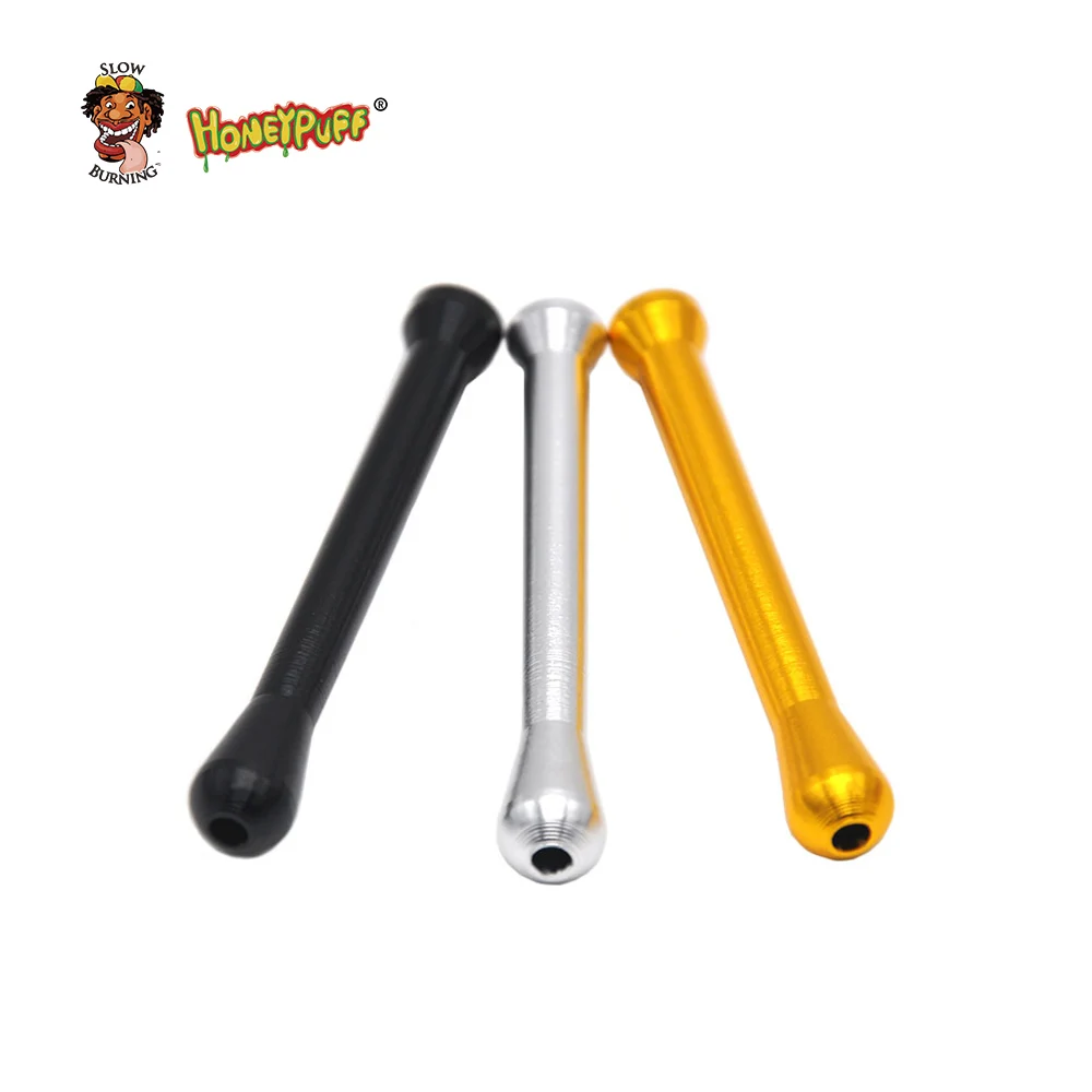 

HONEYPUFF 3 Pcs 70mm Metal Snuff Straw Sniffer Snorter Nasal Tube Snuffer