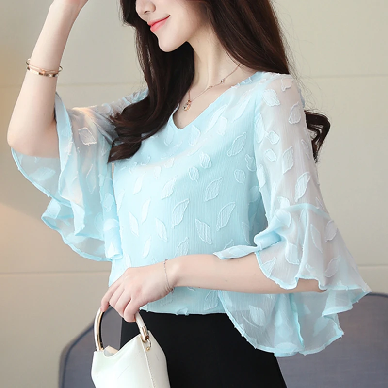 

Womens Tops and Blouses Casual Chiffon Blouse Female Lace Work Wear Office Shirts Plus Size XXL White Blusas Femininas Elegante