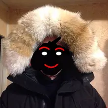 Натуральный мех Койот полоски капота натуральный цвет натуральный мех Койот меховой воротник отделка на заказ DIY мех енота отделка для одежды аксессуары