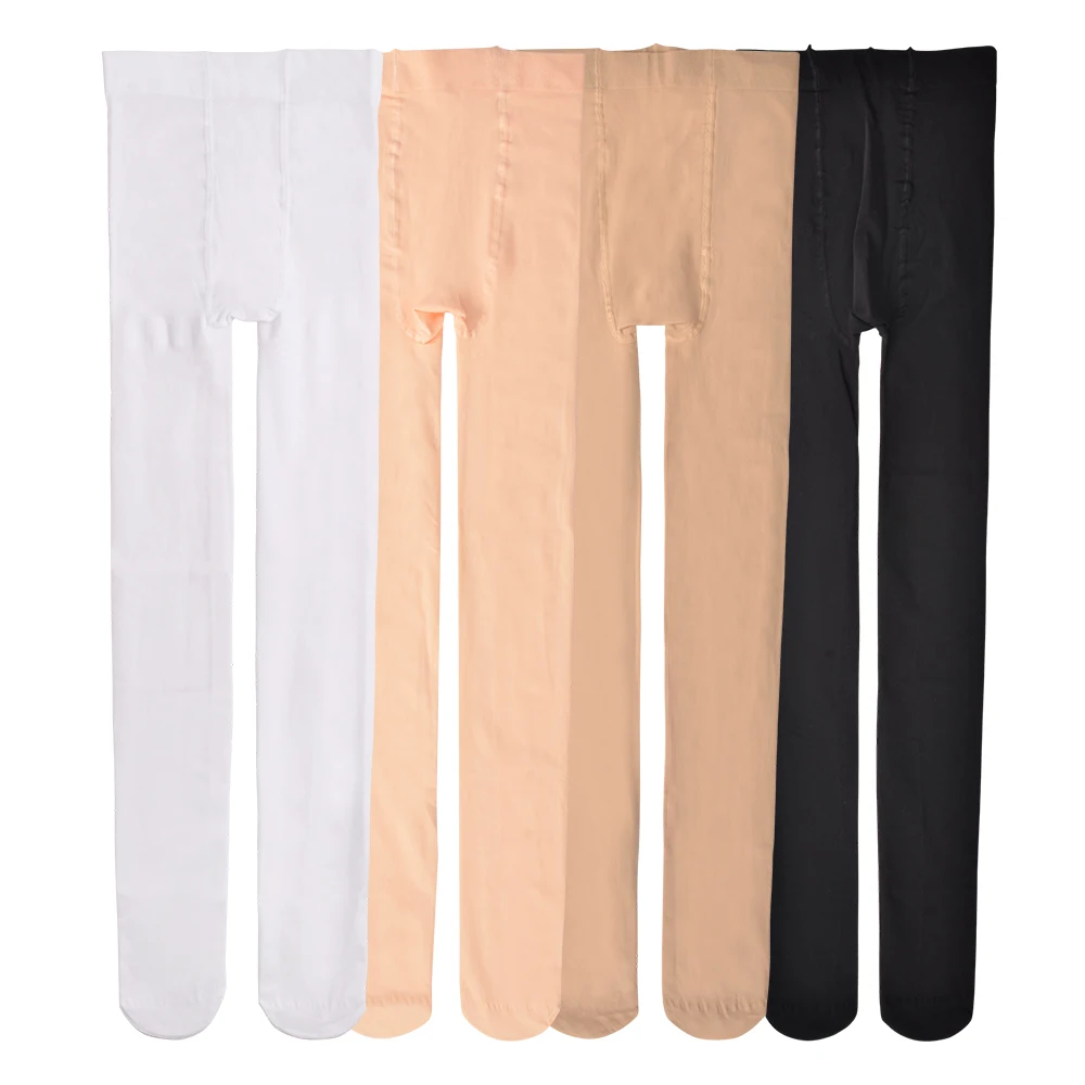 Branca das Crianças Cor da Carne Primavera Meia-calça Ballet Dança Collants Meninas Crianças Veludo Cor Sólida 2020