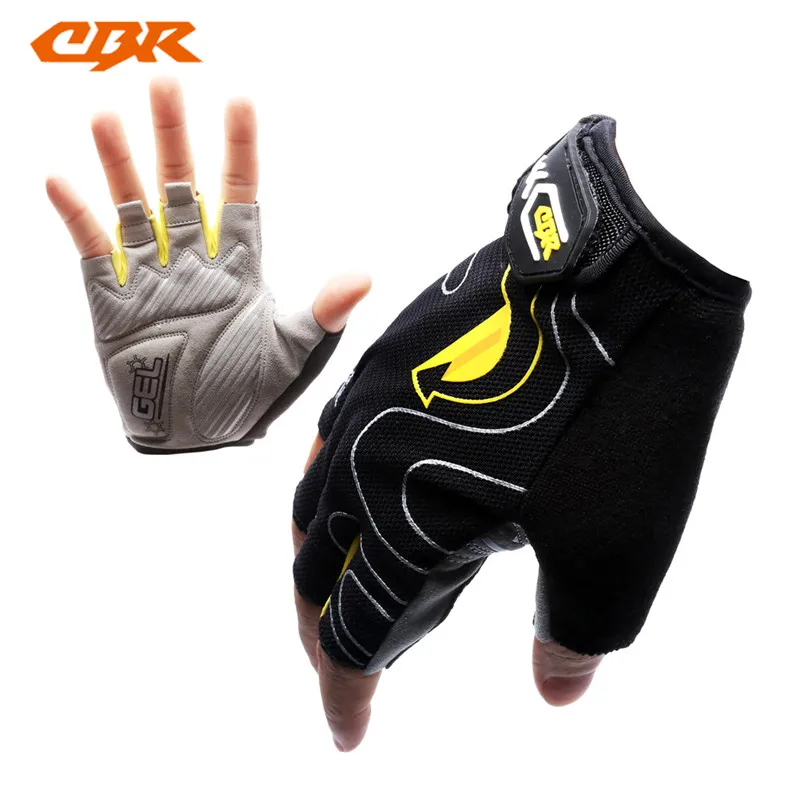 CBR Ciclismo medio dedo Guantes de ciclismo nylon montaña Guantes transpirable deporte guantes ciclismo bicicleta Bicicletas Guantes de ciclismo