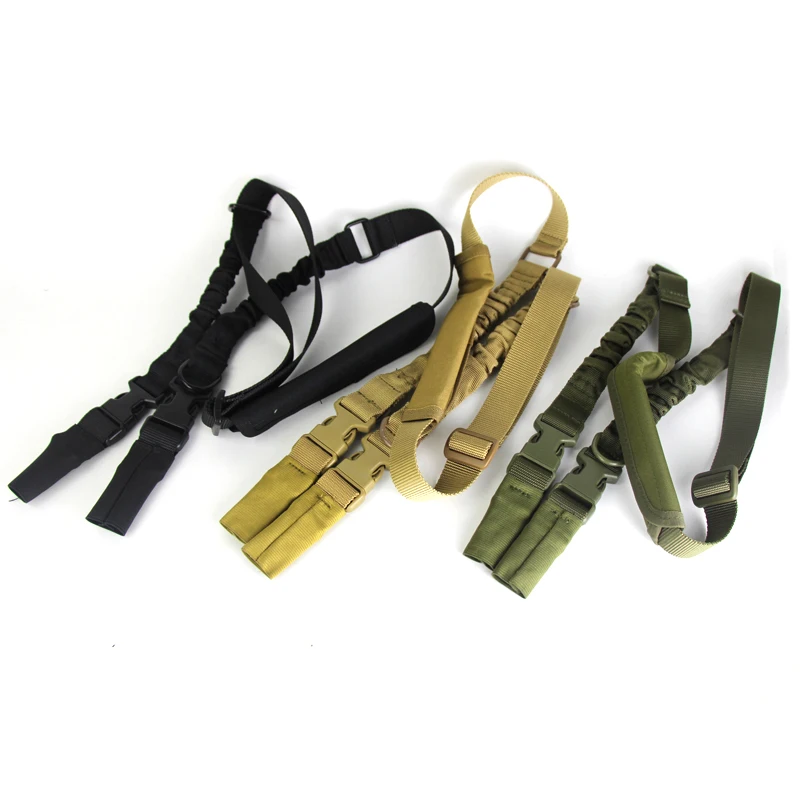 Hunting 2 Points Rifle Sling with Length Adjuster Tactical Military Gun Strap System Paintball Pistol | Спорт и развлечения