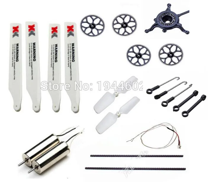 Wltoys XK K110 RC Helicopter Parts Tail Motor/Main gear/Main blade/Tail