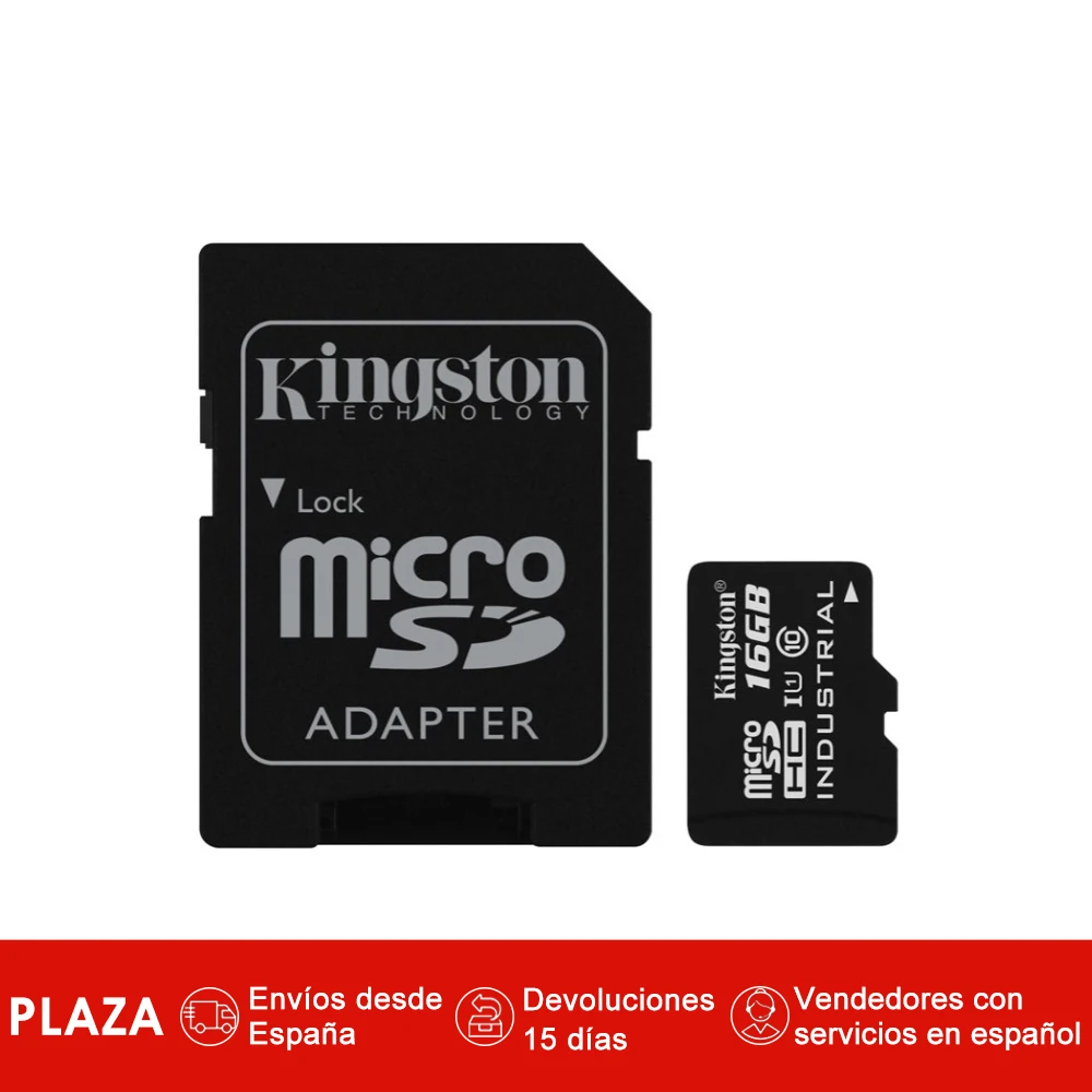 Kingston SDCIT/16 GB microSDHC 16 GB UHS-I Class10 промышленных температурная карта + SD адаптер, UHS-I, 90 МБ/с