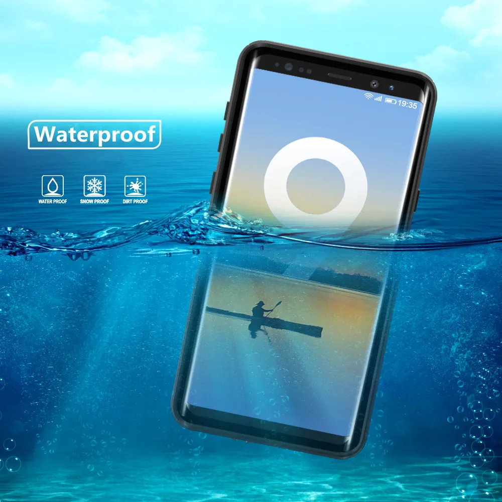 Защитный чехол IP68 ДЛЯ Samsung S20 S10 S9 Plus Note 8 9 10 20 герметичный пылезащитный Прозрачный