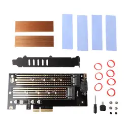 1 комплект PCI Express PCI-E 3,0X4 NVMe M.2 M ключ NGFF SSD PCIE M2 Riser Card адаптер Поддержка для 2230-2280 Размеры