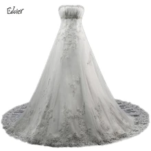 2017 Robe De Mariage Princess Bride Gown Luxury Lace Chapel Train Wedding Dress With Real Picture Custom Made Vestido De Noiva