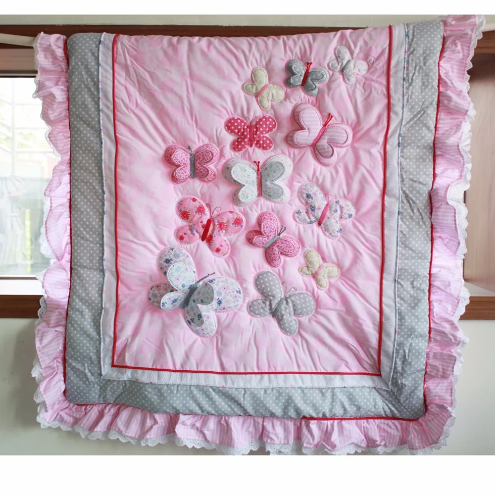 1Pcs Cotton Cot Comforter 33*42 Boys Girls Universal Baby Quilt Cartoon Print Crib Blankets Items Newborns cotton blanket baby blanket