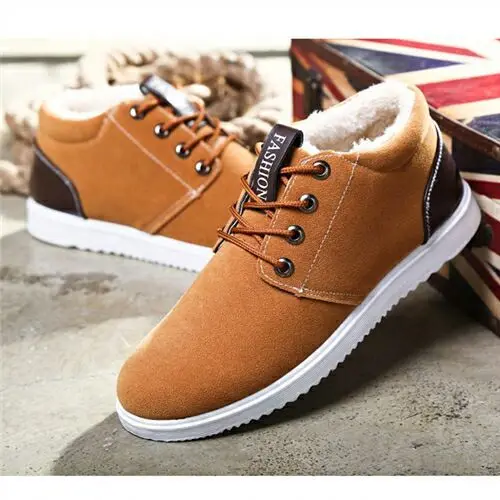 

Youbroer Winter Casual Shoes for Men Canvas Shoes with Plush Cotton shoes Walking Shoes Snow boots Chaussure Homme Sneakers Men