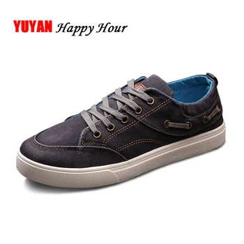

Fashion Sneakers Men Denim Shoes Cool Street Man Canvas Shoes Flat Breathable Fashion Low top Cloth Men's Casual Shoes A302