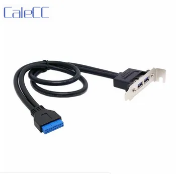 

Low Profile 95mm Height USB 3.0 Female Back panel to Motherboard 20pin cable with PCI bracket 40cm