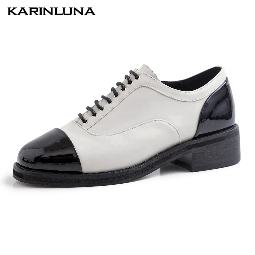 

brand design genuine cow leather INS hot shoes women pumps female lace up chunky heels pumps woman shoes footwear
