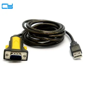 

USB to RS232 RS-232 COM Port Serial PDA 9 DB9 pin cable adapter RS 232 1.5m 5ft with chip for Windows 7 8 32 64 bit XP Vista