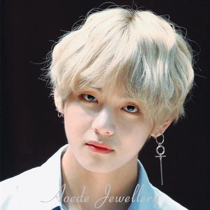 AOEDEJ V BTS Earrings DNA Korean Earrings Long Men Bangtan Boys V DNA
