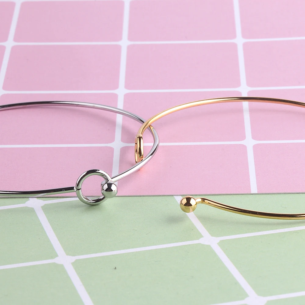 ZMZY Cuff Bangles Stainless Steel Charm Bracelets for Women Silver/Gold Color Circle Open Pulsera Jewelry Pulseiras Femininas - Image 2