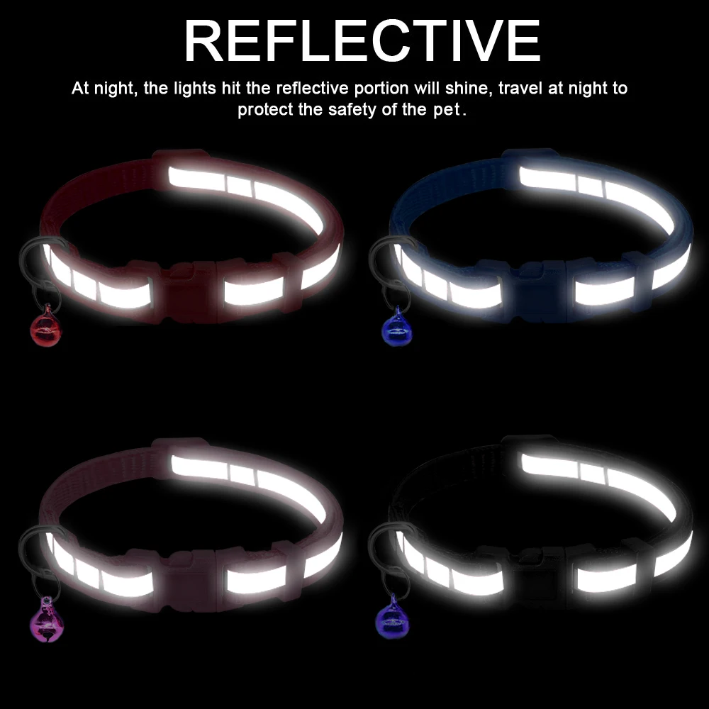 Cat Collar With Bell Safety Collar For Cats Small Dogs Chihuahua Puppy Collar Cat Leash Breakaway Cat Collars Leads Pet Products Cat Collar With Bell Safety Collar For Cats Small Dogs Chihuahua Puppy Collar Cat Leash Breakaway Cat Collars Leads Pet Products