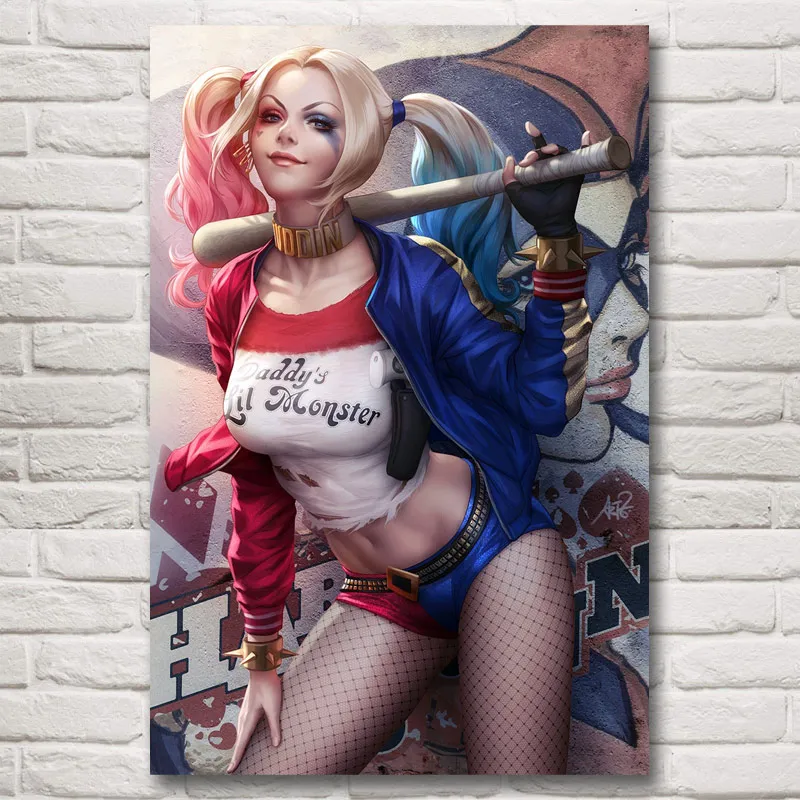 1 шт. холст сексуальный Harleen Quinzel DC по мотивам фильмов и постеров Современный