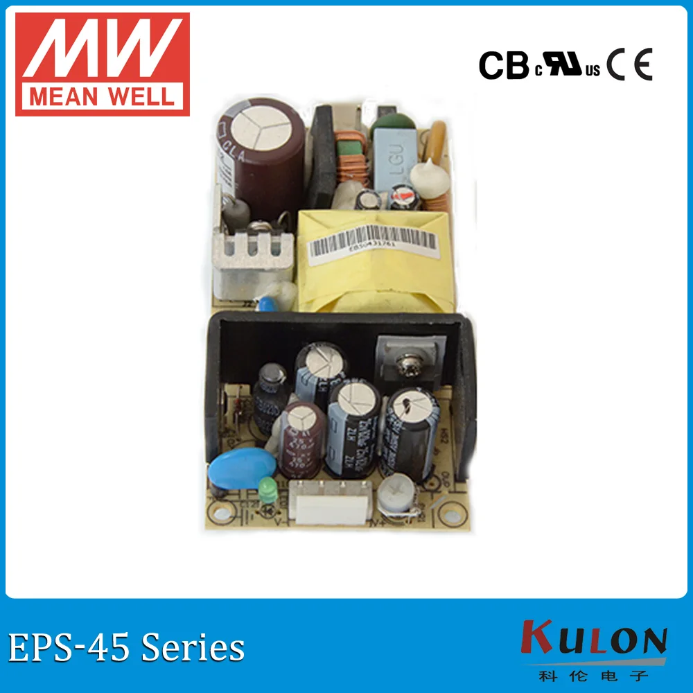 Оригинал MEAN WELL EPS-45-24 24V 1.9A 45W meanwell PCB тип питания открытая рамка EPS-45 | Обустройство