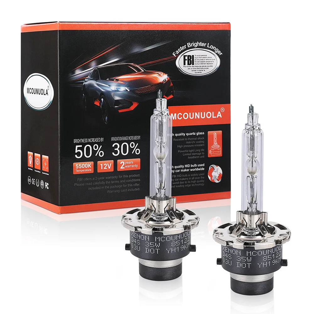 

D2S D2R D2C D2 HID Xenon headlight Bulb High Brightness Bi-xenon Projector Lens Replacement lamp 12V 35W 4300K 5000K 6000K 8000K