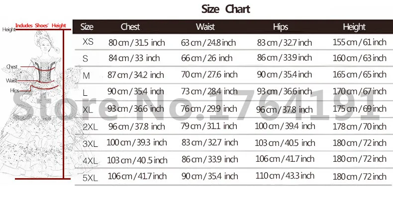 size for dress
